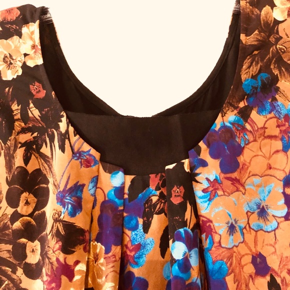 Anthro Maeve 100% Silk Pintura Watercolor Shift M - Picture 6 of 8